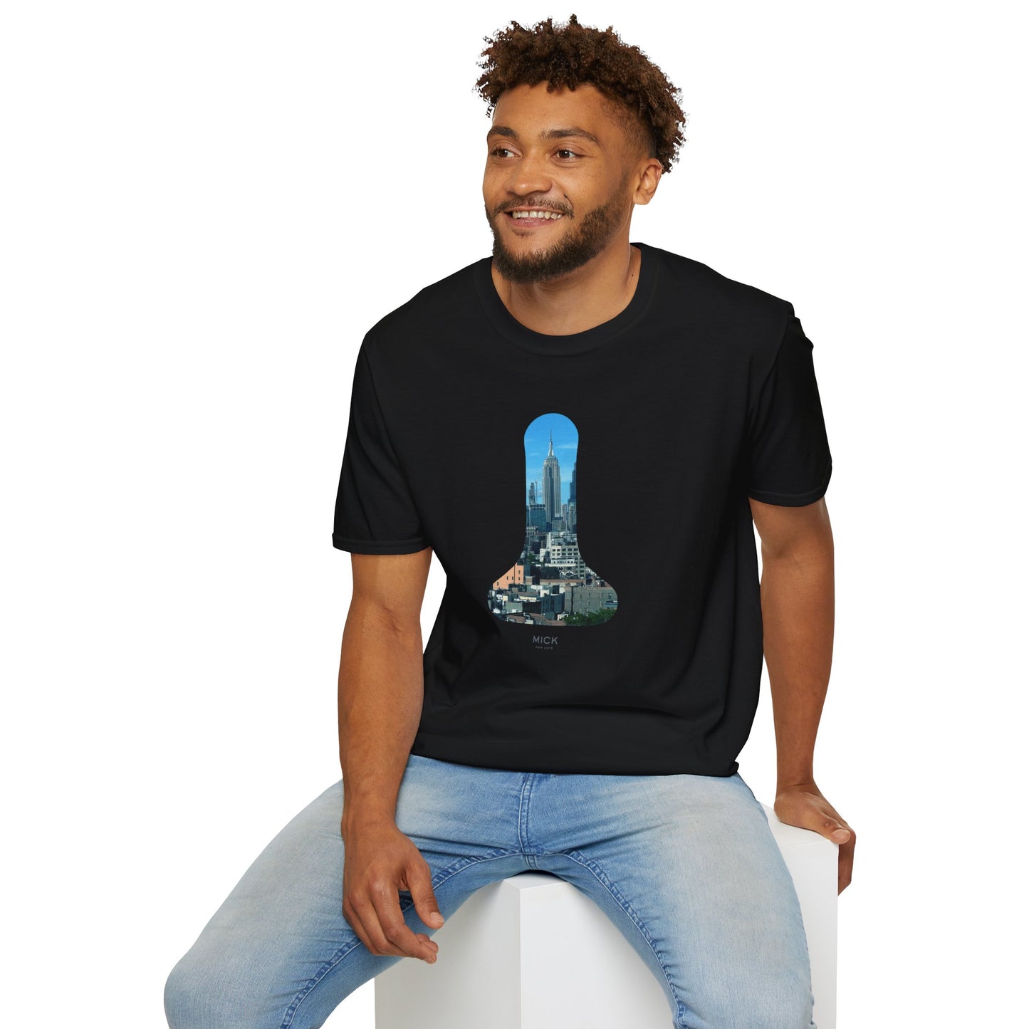 T-SHIRT WITH NEW YORK LAMP PRINT
