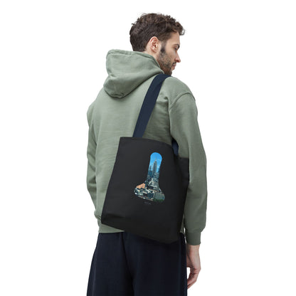 TOTE BAG WITH NEW YORK LAMP