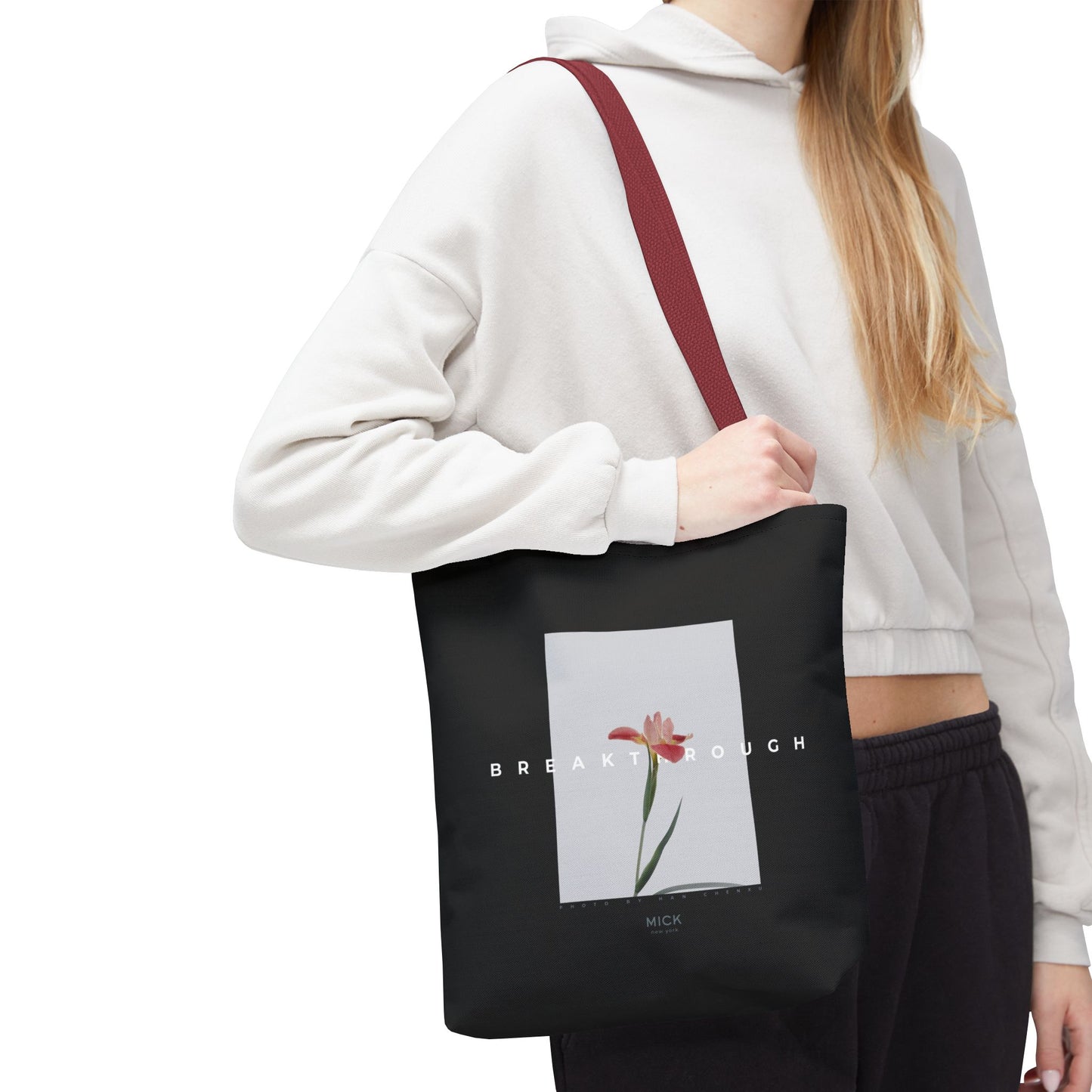 TOTE BAG WITH FLOWER PRINT