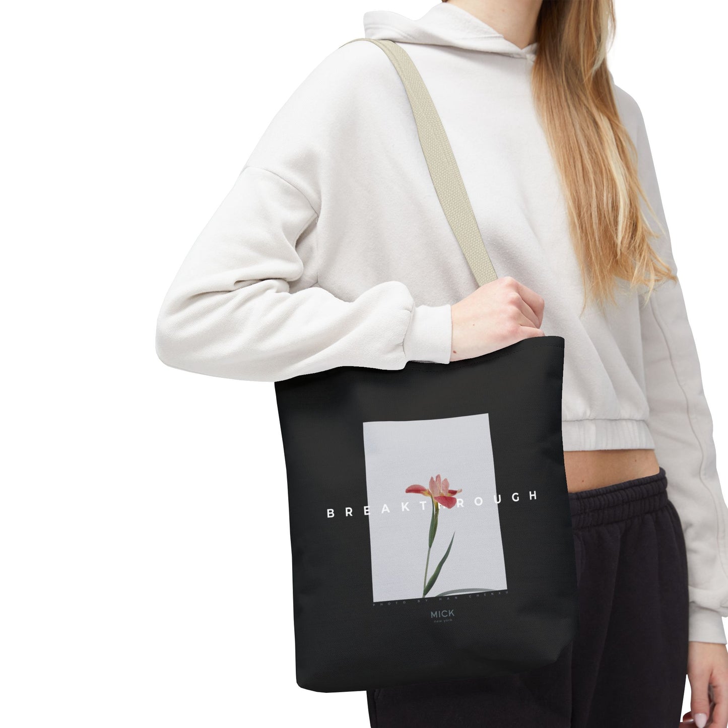 TOTE BAG WITH FLOWER PRINT