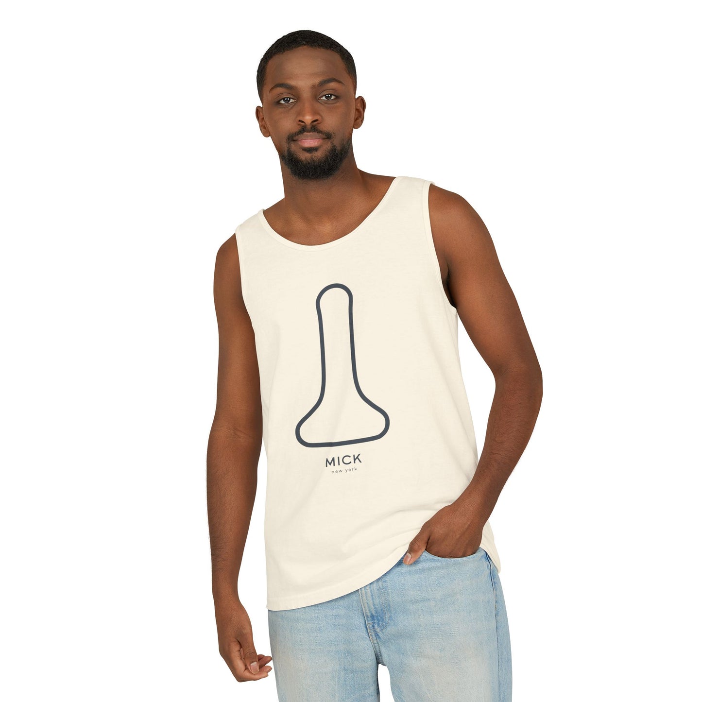 TANK TOP WITH MICK NEW YORK PRINT