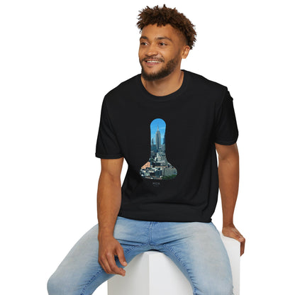 T-SHIRT WITH NEW YORK LAMP PRINT